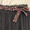 Ceinture en tissu fleuri prune, accessoire fait main pour ajouter une touche bohème et chic à votre tenue