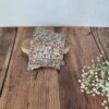 accessoire textile fait main tissu fleuri