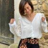 ceinture large à nouer en tissu