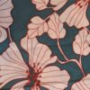 tissu vert fleur