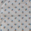 tissu fleur bleu