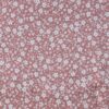 tissu fleuri rose
