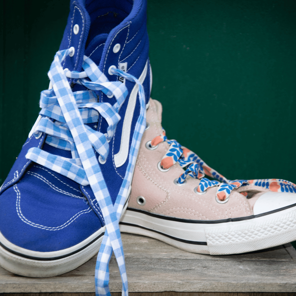 lacets chaussures vans vichy fantaisie lacets originaux en tissus vans et converse